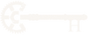 The Clockwork Hotel Key in White
