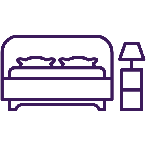 Hotel Bedroom Icon